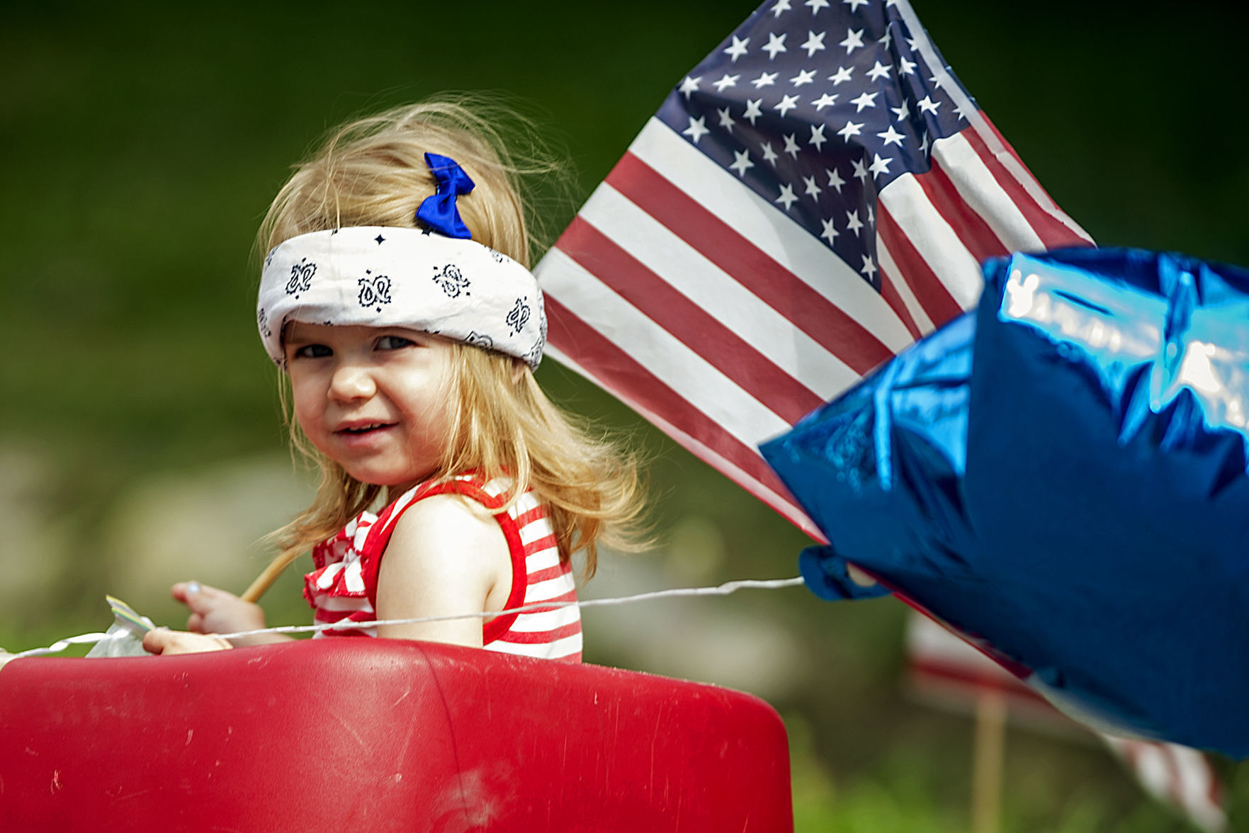 1-year-old rides in East Campus parade, 2014